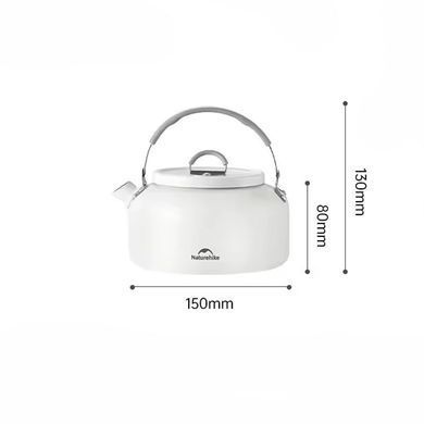 Чайник с керамическим антипригарным покрытием Naturehike 0.8 л CNK2450CF013 white 6927595706046 фото