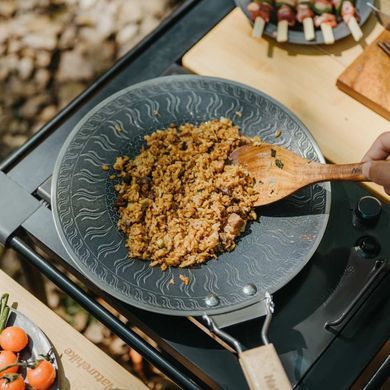 Сковорода из нержавеющей стали со складывающейся ручкой Naturehike CNK2550CF011, 29,5 х 29,5 см 6977465868473 фото