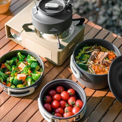 Кастрюля с крышкой туристическая алюминиевая Naturehike Wild Trekking CNK2450CF010, 1 л 6979850309479 фото