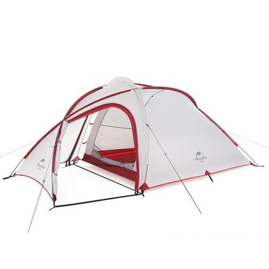 Палатка Naturehike Hiby IV NH19ZP005 40D gray-red