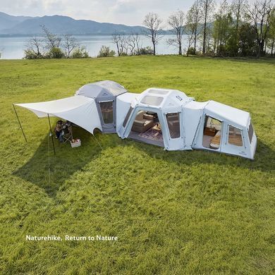 Палатка восьмиместная надувная Naturehike Gen Air FL CNK2550WS046, светло-серая 6927595762813 фото
