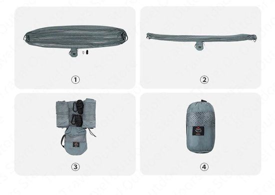 Гамак одномісний Naturehike DC-C02 Mesh NH21DC003 army green 6927595774755  фото
