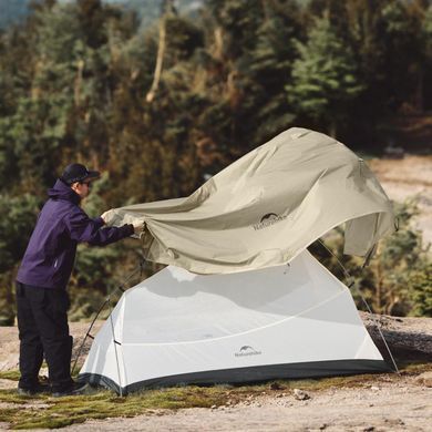 Намет надлегкий одномісний Naturehike Cloud Up Base 1 Tent Pro CNK2350WS020, пісочний 6927595797723 фото