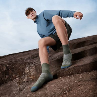 Шкарпетки туристичні полегшені з амортизацією Naturehike CYY2611FS010, L, зелений 6977465861719 фото