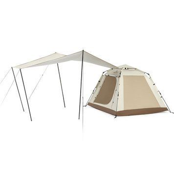 Намет тримісний автоматичний із тентом Naturehike Ango Picnic CNK2450WS021 brown 6976023922817 фото