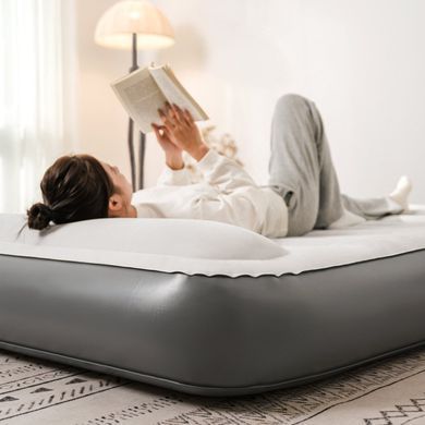 Самонадувающийся матрас, одноместный, со встроенной помпой Naturehike CNK2450WS040, 250 мм, серый 6927595789803 фото