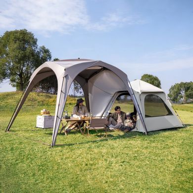 Палатка четырехместная автоматическая с тамбуром Naturehike Ango CNK2650WS019, коричневая 6977465862051 фото