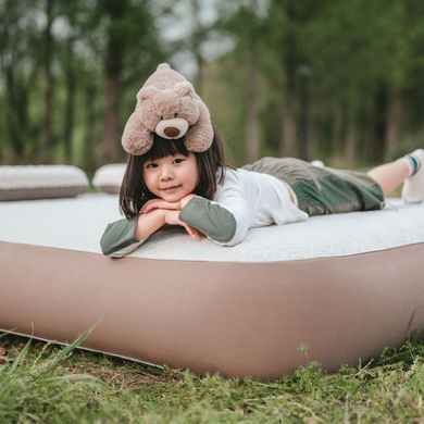 Самонадувний матрац, трьохмісний, із вбудованою помпою Naturehike CNK2450WS040, 250 мм, сірий 6927595789827 фото