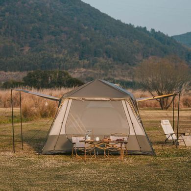 Намет шестимісний Naturehike Cape 8.4 CNK2450WS050 з швидким розкриттям, сіро-коричневий 6927595770566 фото