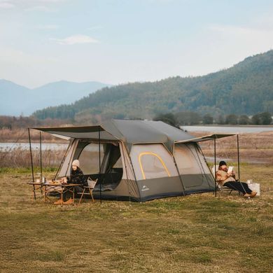 Намет шестимісний Naturehike Cape 8.4 CNK2450WS050 з швидким розкриттям, сіро-коричневий 6927595770566 фото