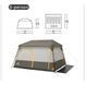 Намет шестимісний Naturehike Cape 8.4 CNK2450WS050 з швидким розкриттям, сіро-коричневий 6927595770566 &ndash; фото 2